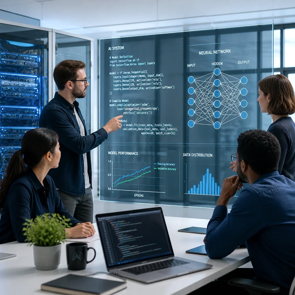 AIMaxDev advanced AI system development background